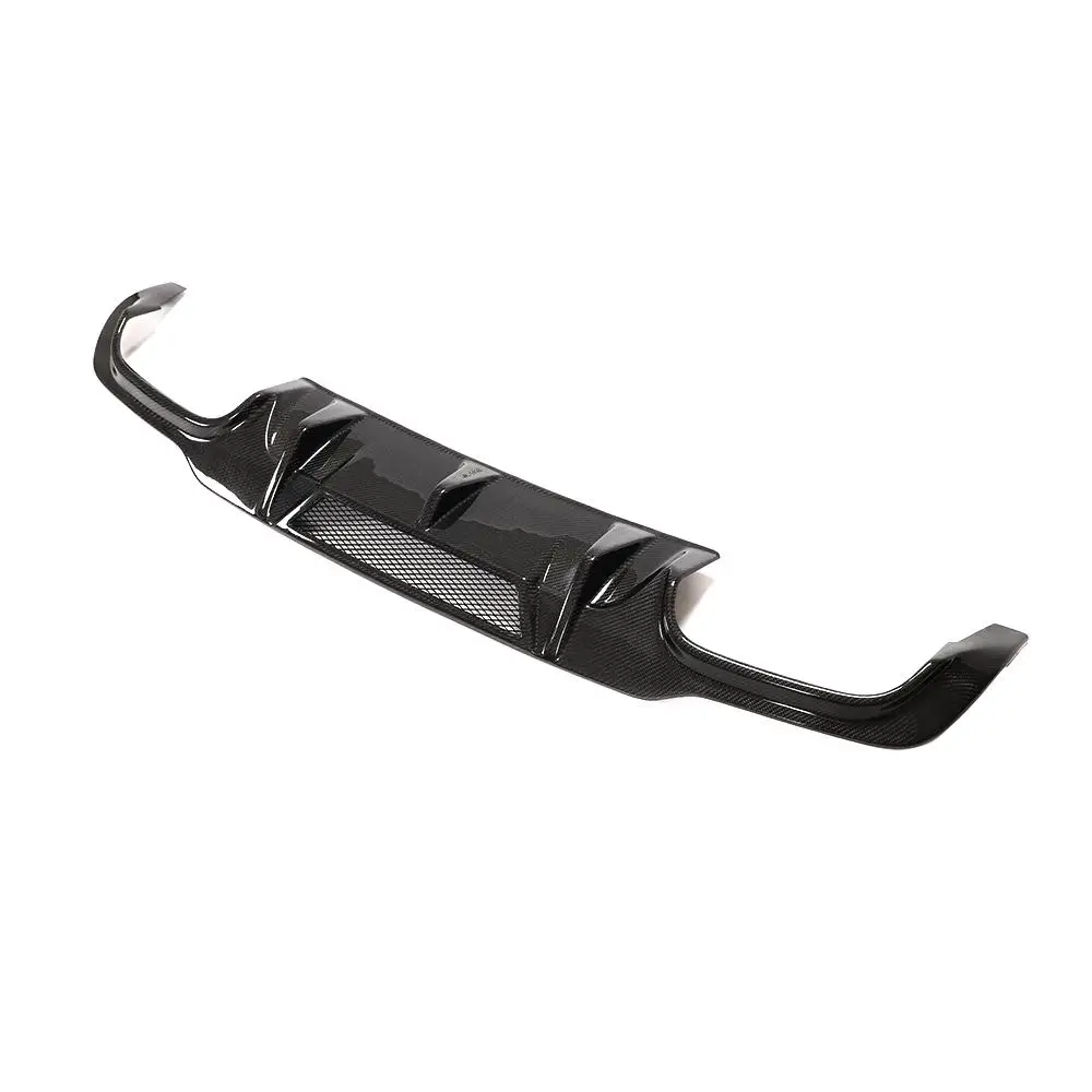 Rear Lip Diffuser Carbon Fiber For Mercedes Benz W204 C204 C63 AMG Bumper 12-15