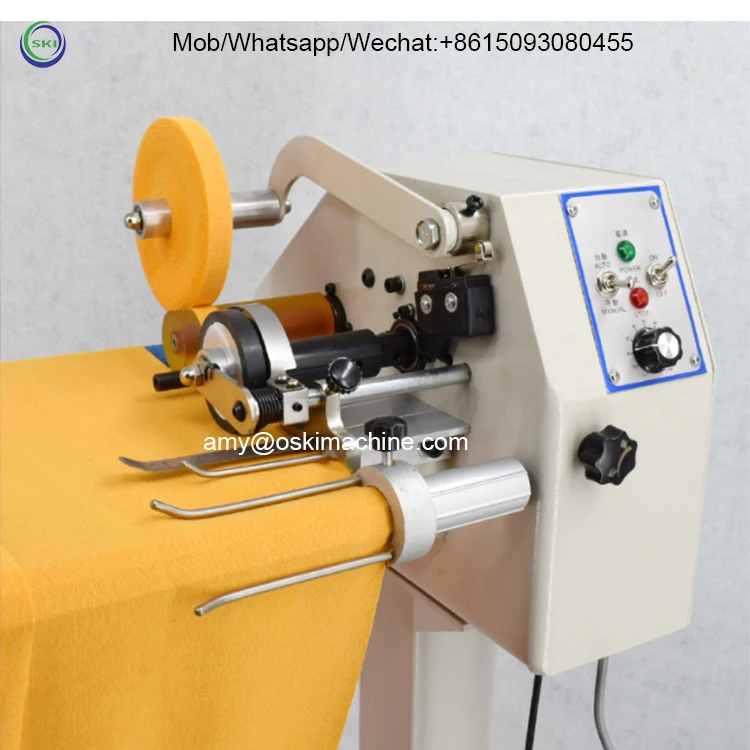 Cloth Tape Fabric Textile Cutting Machine Knitted Jersey Woven Fabric Strip Slitting Machine