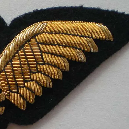 Customized 3D Design Pin-Back Embroidery Banner Handmade Tactical Badge Wing Uniform Patches Blazer Cloth Insignia for Hats