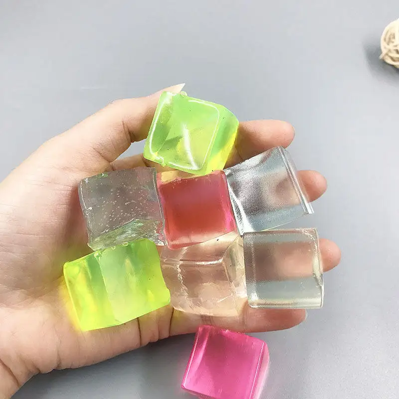 Factory Cheap Price Mini Squishy Mochi Toy Ice Cube Squeeze Toys Kawaii Soft Cute Sticky Mochi Squishy Toys