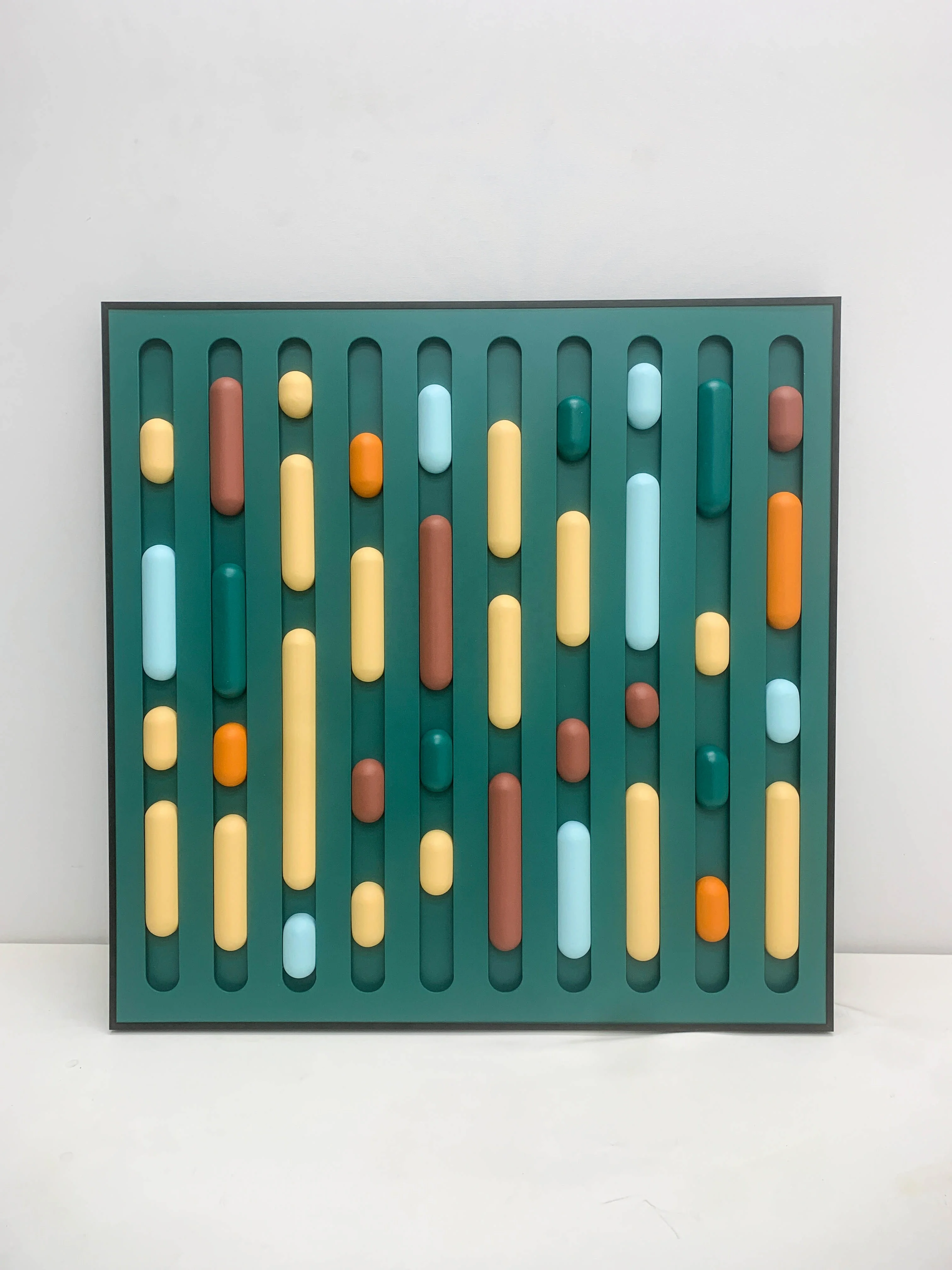 JZ Modern Large 3D  Home Decor Wood Carving Painting Mixed Media Art Artwork Handmade Abstract Wooden Wall Art Frames