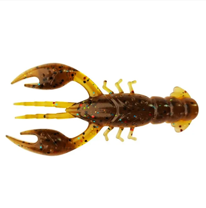 Fishing Tackle 2.5 Inches Eco friendly TPR Crawfish Soft Bait Fishing Floating Swing Shrimp Lure Sea Bass Fishing Lure