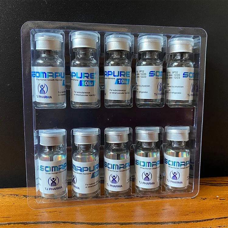 WRD 75 Mini vials packaging label 2ml 3ml ampoules 10 vials each tray hormone pharmaceuticals packaging labels