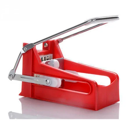 Машина для производства картофельных чипсов verstyle, пластиковая красная овощерезка, измельчитель, кухонные гаджеты, слайсер для огурцов, картофеля, фри