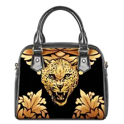 2023 Customized Fashion Leopard Printed Bag Ladies Women Shoulder Bags Pu Leather Tote Handbag Bag For Dropshipping