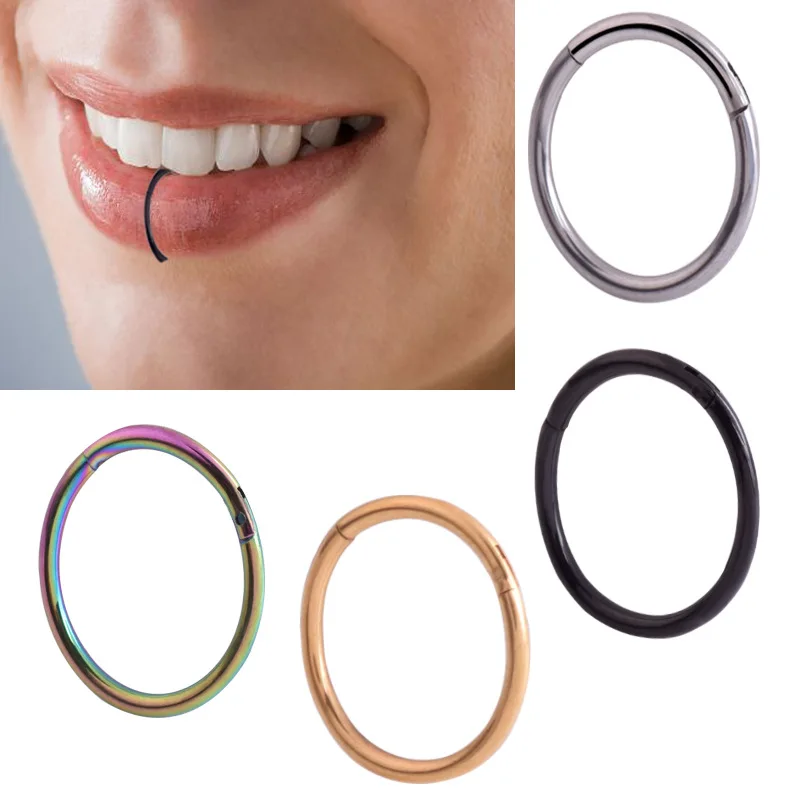 
2021 Trendy Body piercing C-shaped stainless steel zircon nose ring nose stud 2.5mm claw nose piercing jewelry 