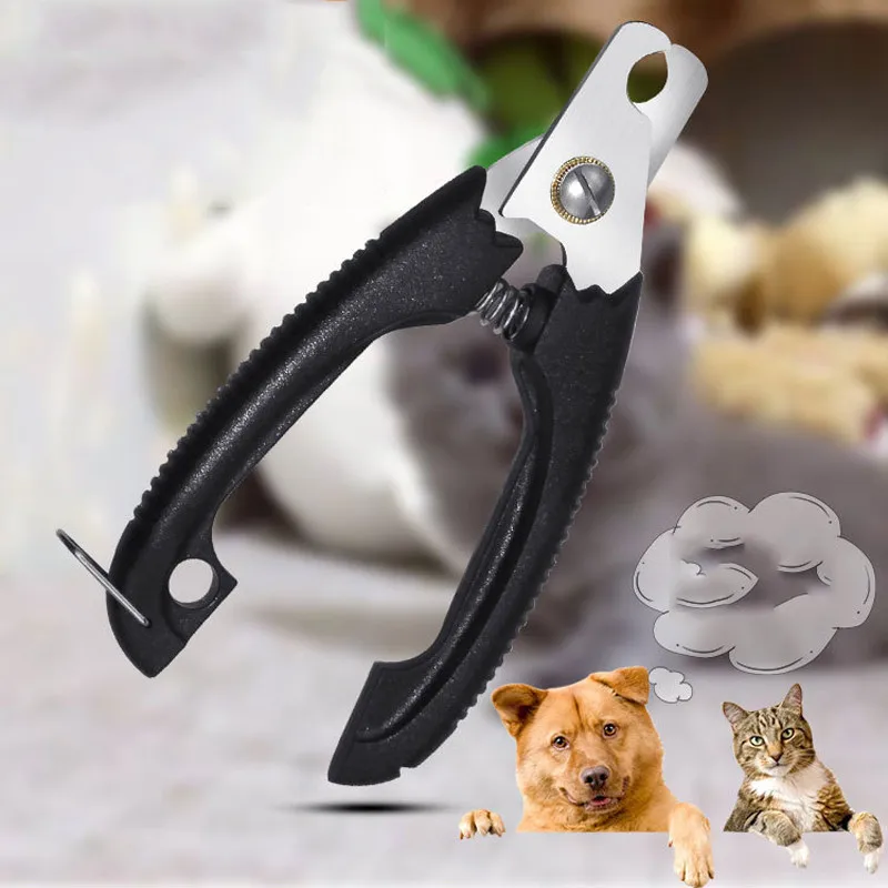 
Professional pet cat dog nail clipper cutter with sickle stainless steel grooming scissors clippers for pet claws dog supplies 