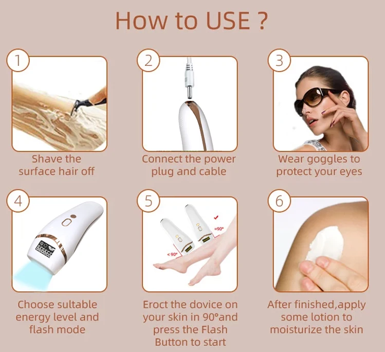 Wholesale price Home Handle Mini Portable Electric IPL Hair Remover