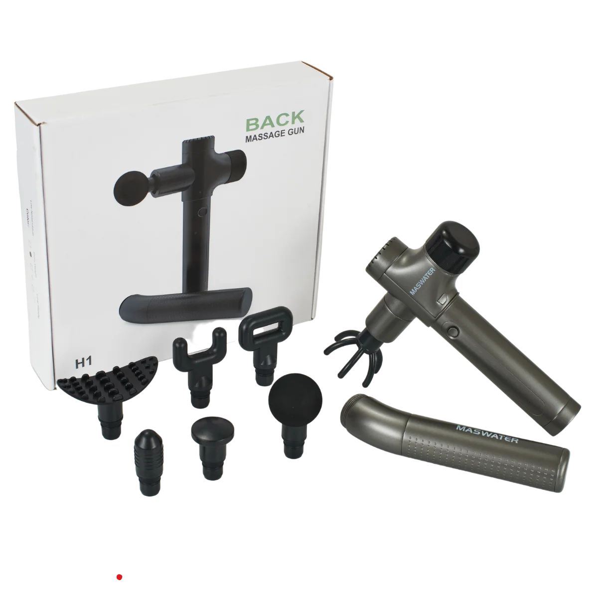 2023 New design long handle back massage gun with extra weight massage  back of people  therapy gun percussion muscle gun