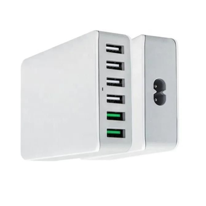 
ce approved multi 6 port usb phone charger 5v12a 60w power adapter with 1.5m cable 