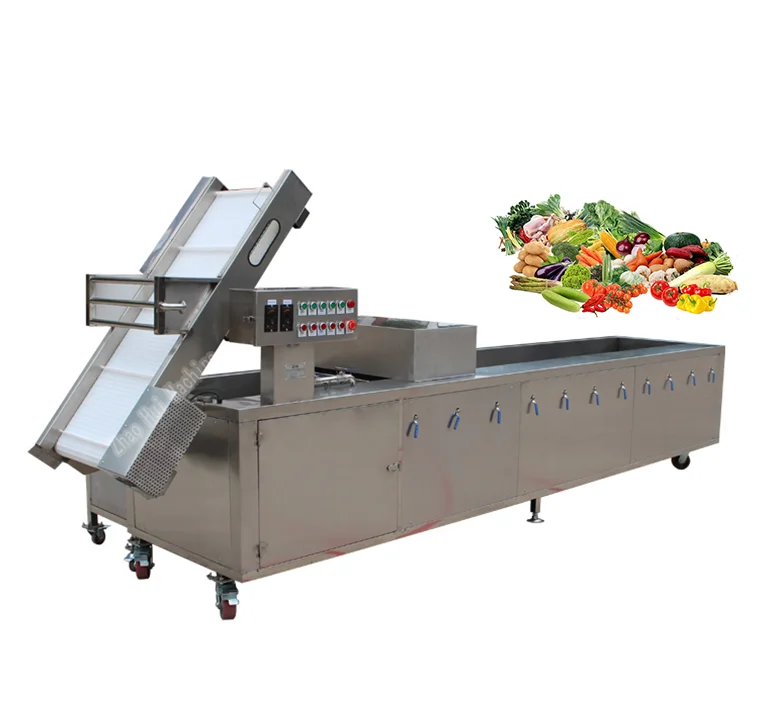 ZH Industrial Bubble Tomato Washing Line Drying Machine Corn Fruit Washer Vegetable Onion Washer Cleaning Machine