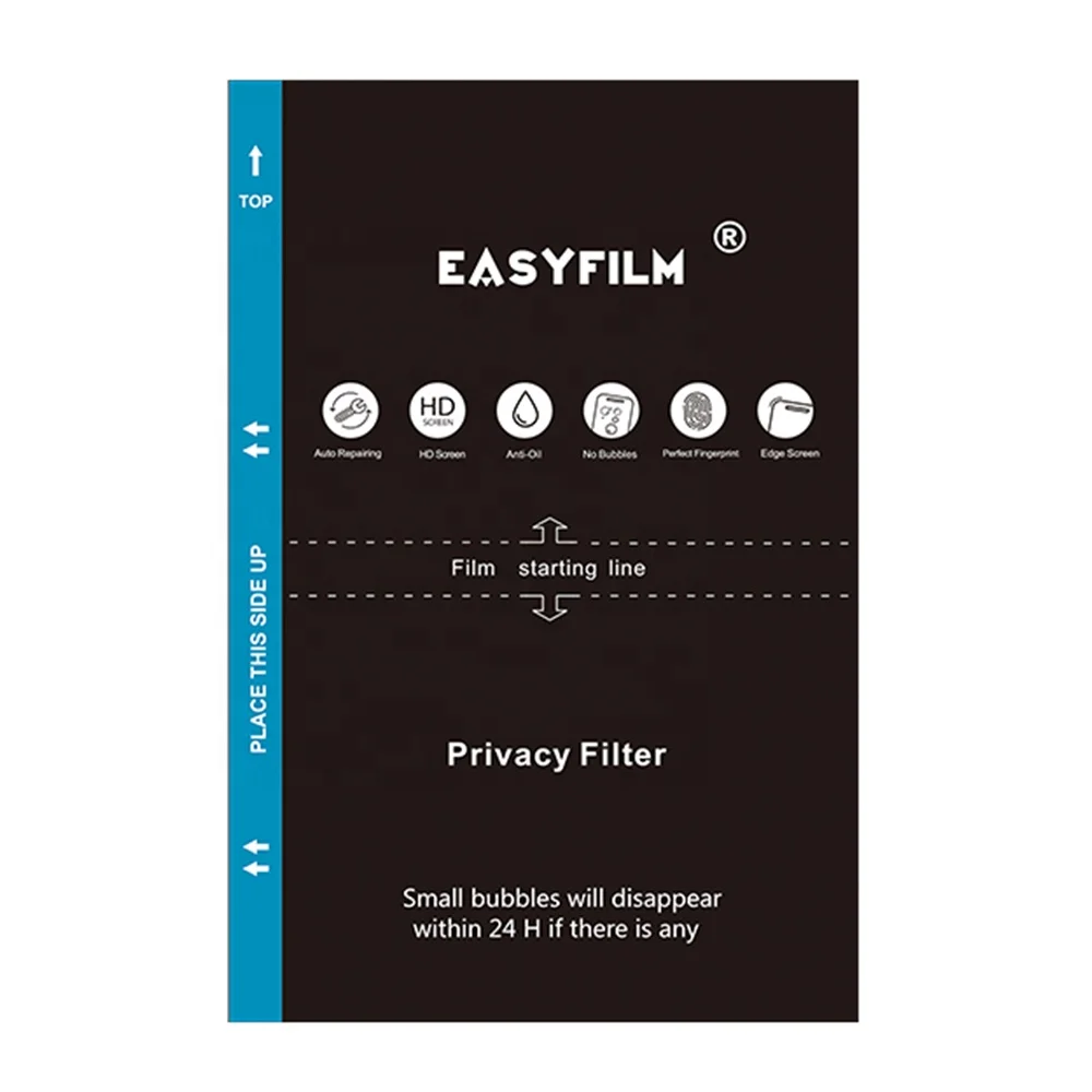 Anti-peep Hydrogel Film Cutting TPU film 180*120mm Anti-spy Screen Protector Privacy TPU Material Sheets for cutting machine