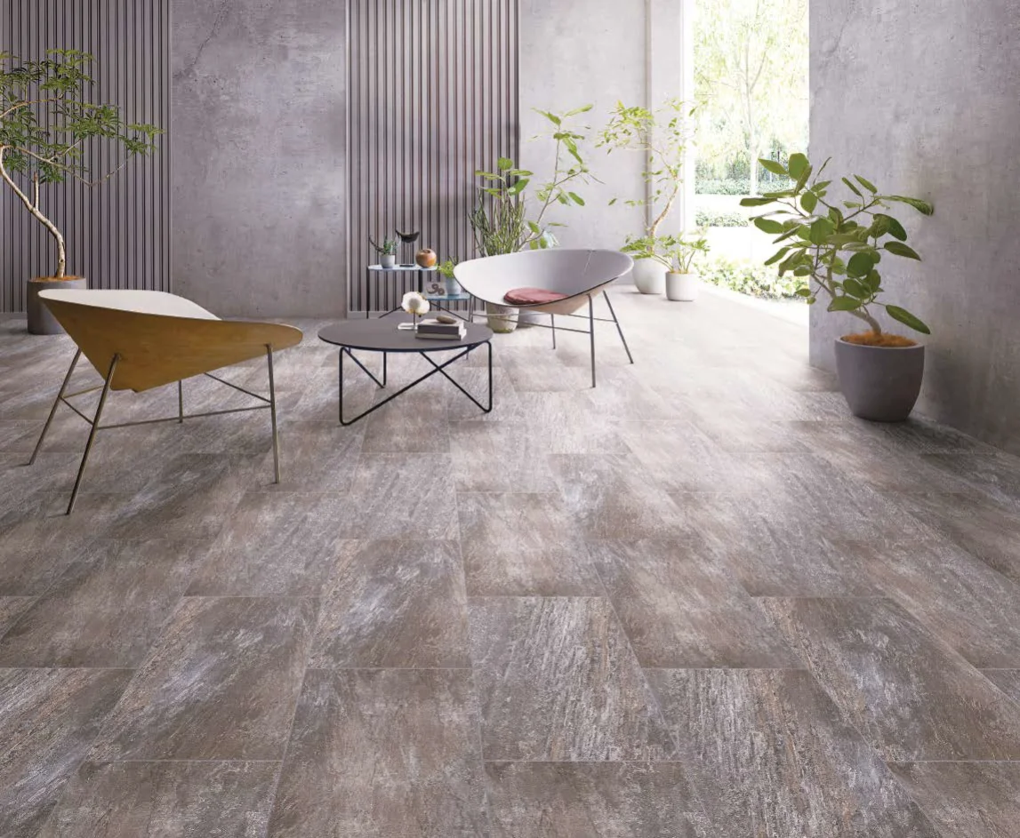 Customized waterproof fireproof strong glue down rigid core vinyl tile plastic flooring sound proof wear resistant