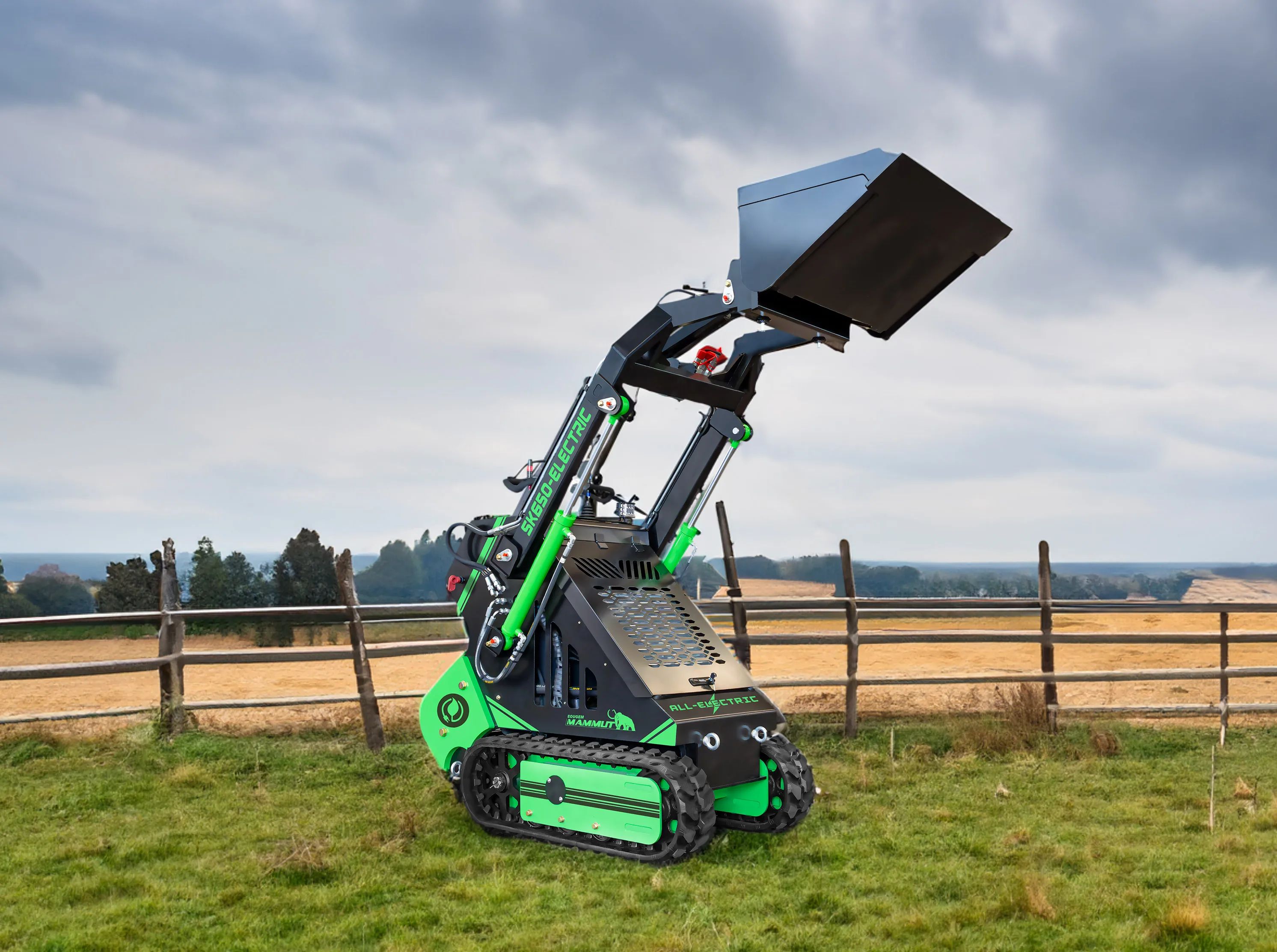 EPA gasoline electric diesel optional lithium battery 280kg 350kg 450kg landscape snow removal machinery mini skid steer loader