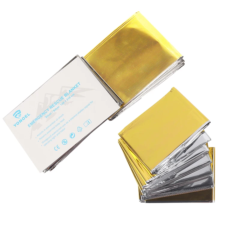 Outdoor Camping Emergency Mylar Blanket Survival Tactical Gear Rescue Space Foil Emergency Blanket