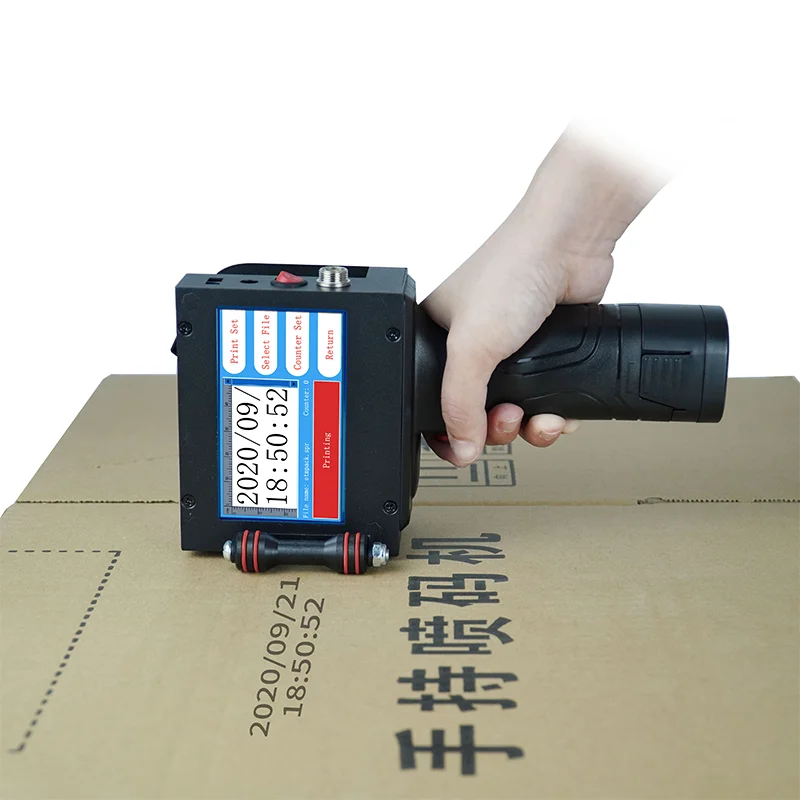 Intelligent Factory Price Inkjet Printer 12.7mm Mini Printer Printing Machine Hand Jet Printer for Price Tag/Label