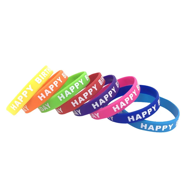 Personalized Custom Debossed Events Logo on Silicone Bracelets