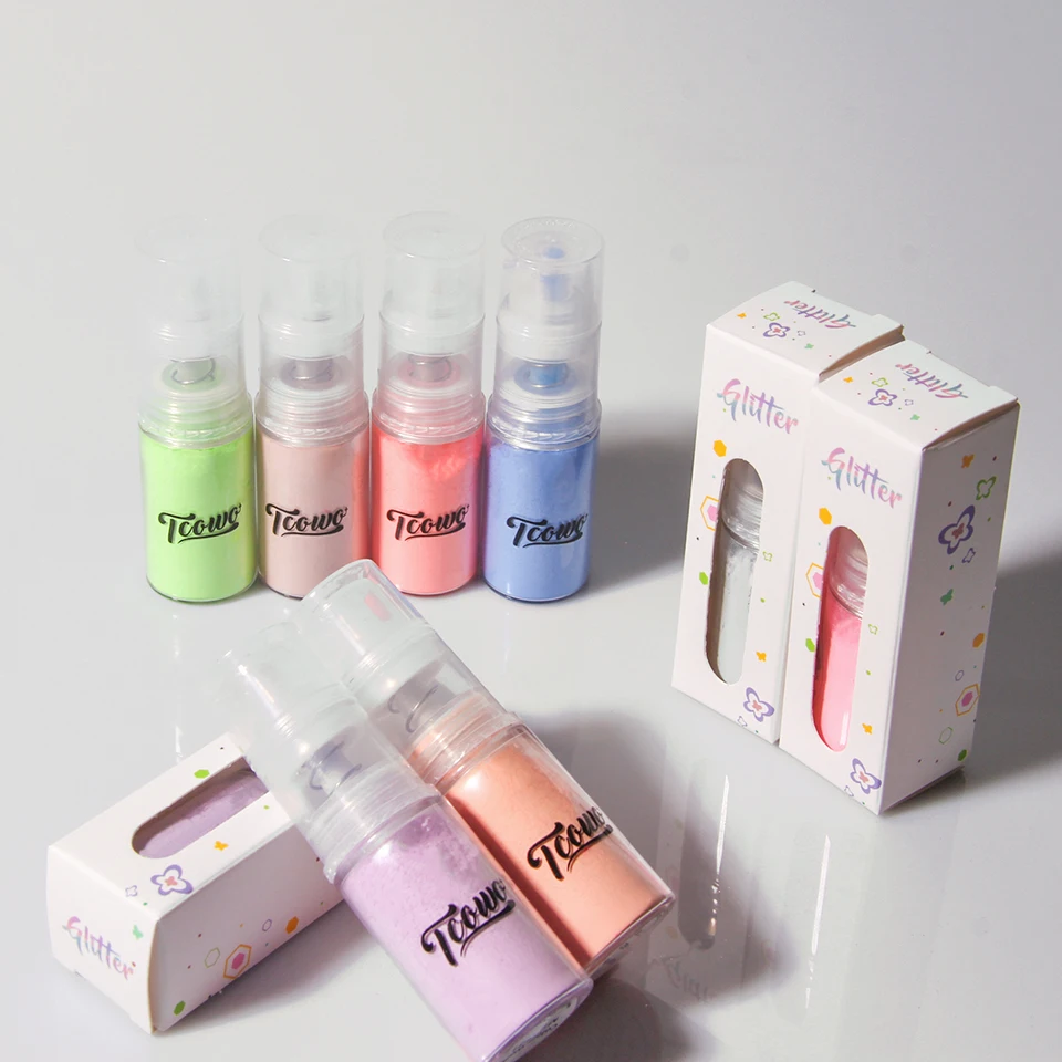 Good Quality Shiny Neon Powder For Body Spray Macaron Color Shimmer Glitter Body Mist for Nightclub Party