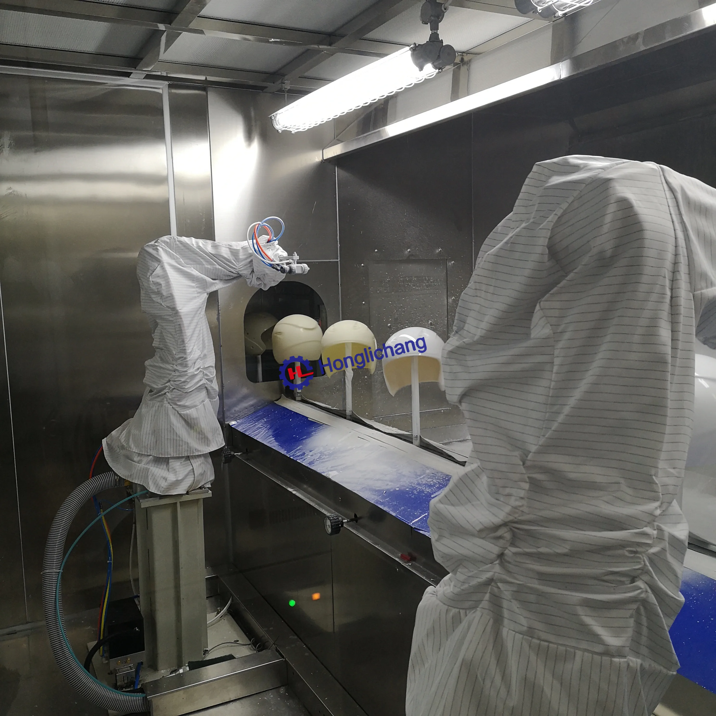 Robotic PU Automatic Helmet Painting Machine with Baking Oven