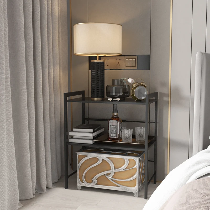 
Extension Two And A Half Tiers Carbon Steel Microwave Oven Rack Storage Shelf 