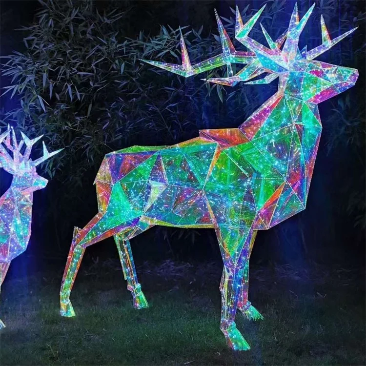 Custom Neon Decorative Indoor and Outdoor Festive Atmosphere Elk Decorative Lights