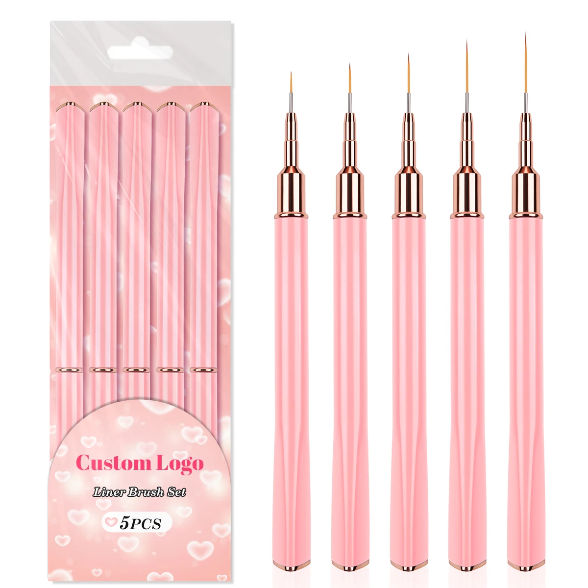 Аксессуары для ногтей художественная треугольная ручка розовая кисть подводки высокое качество дешевая заводская цена оптовая продажа