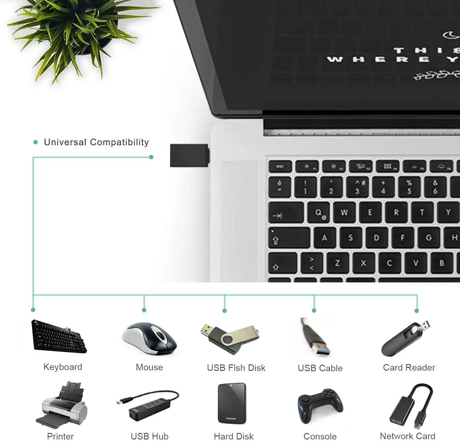 USB 3.1 USB-C Type C OTG Adapter Male To USB3.0 A Female Adapter