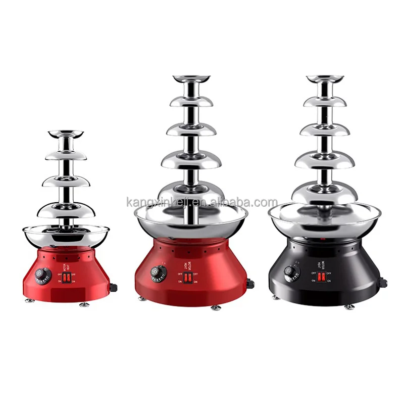 Hot Sale Machine With Thermostat Fuse 110V 220V Industrial Fountain 4/5 Tier Chocolate