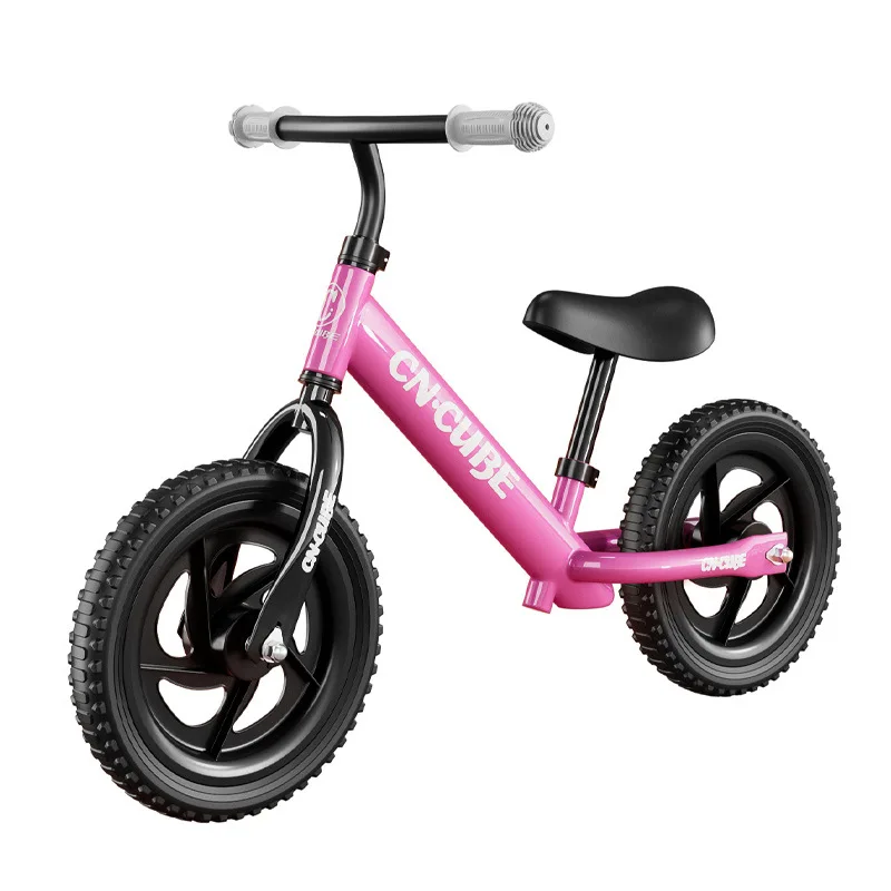 Factory Hot Sale One Piece Kids Balance Bike No Pedal Rainbow Paint Car