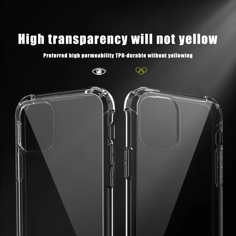Transparent Shockproof Silicone Case