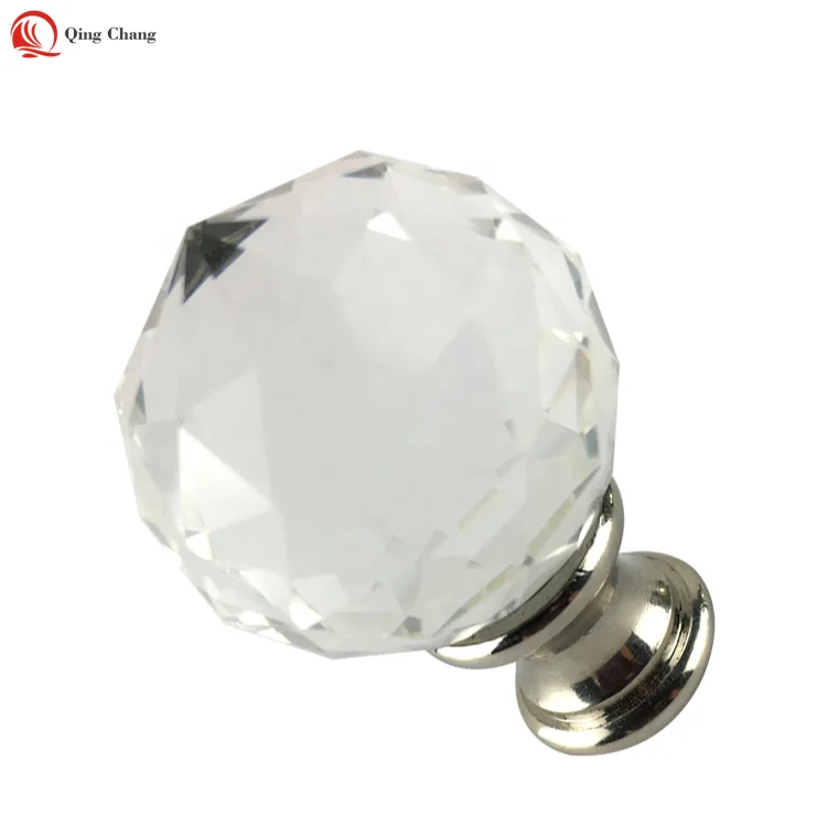 2020 New  Design Transparent Crystal Cutting Fan Lamp Table Lamp Pull Parts Hardware