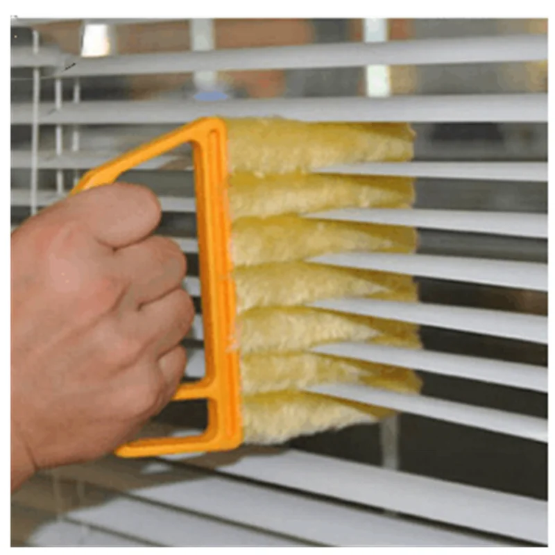 Blind Blade Cleaner Window Conditioner Duster Clean Brush With 7 Slat Handheld Household Kitchen Cleaning