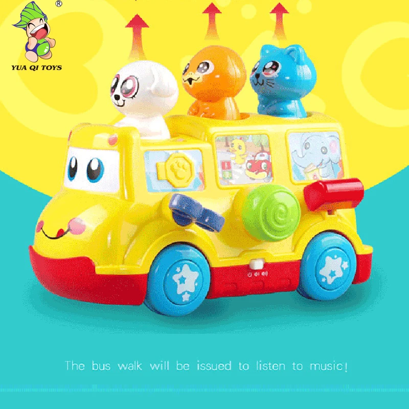 Developing Child Habits Soft Plastic Kids Music Bus China