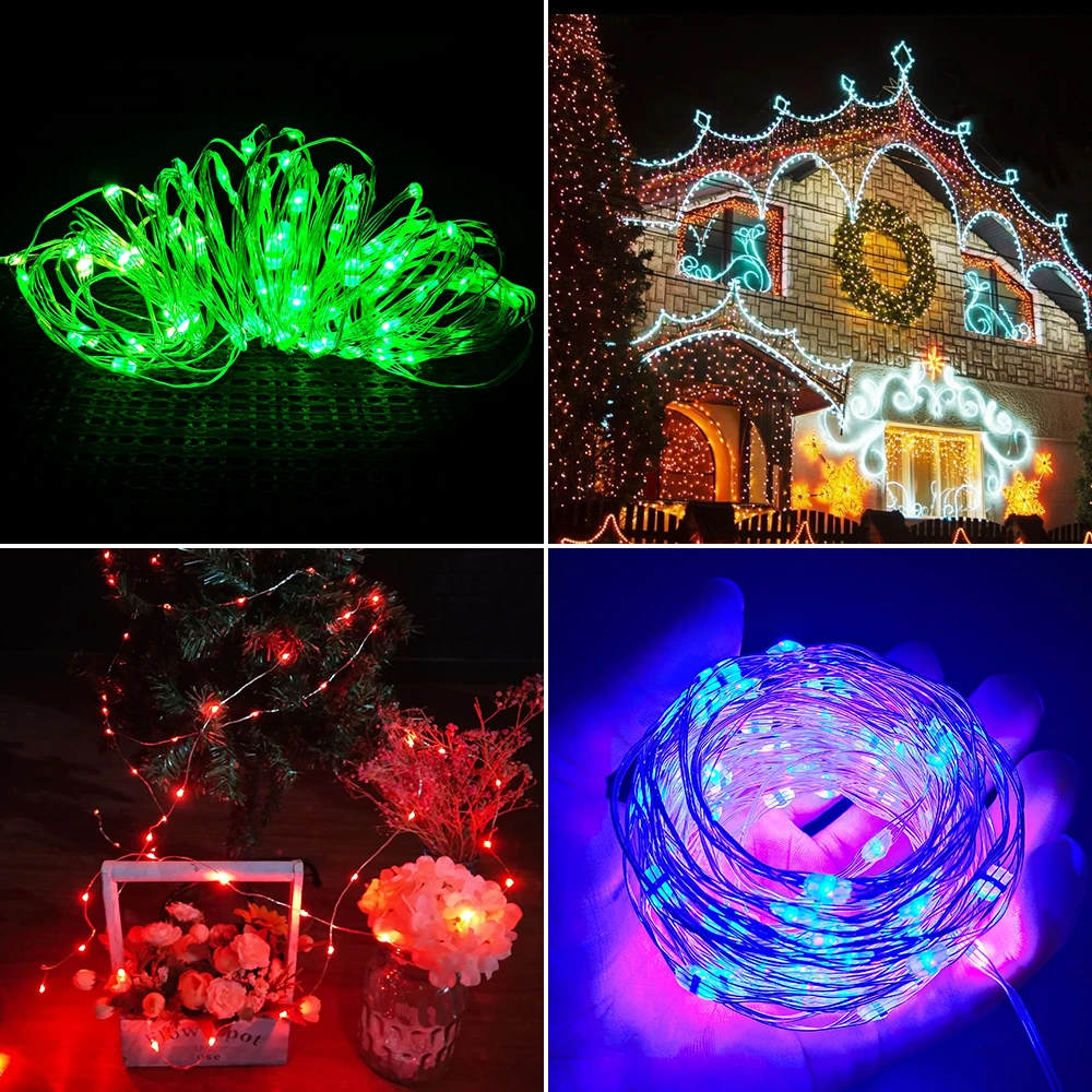 Dual Color LED APP Control String Light Indoor Outdoor Decorative Fairy Light with Timer/Remote/Dimmable for Patio Party