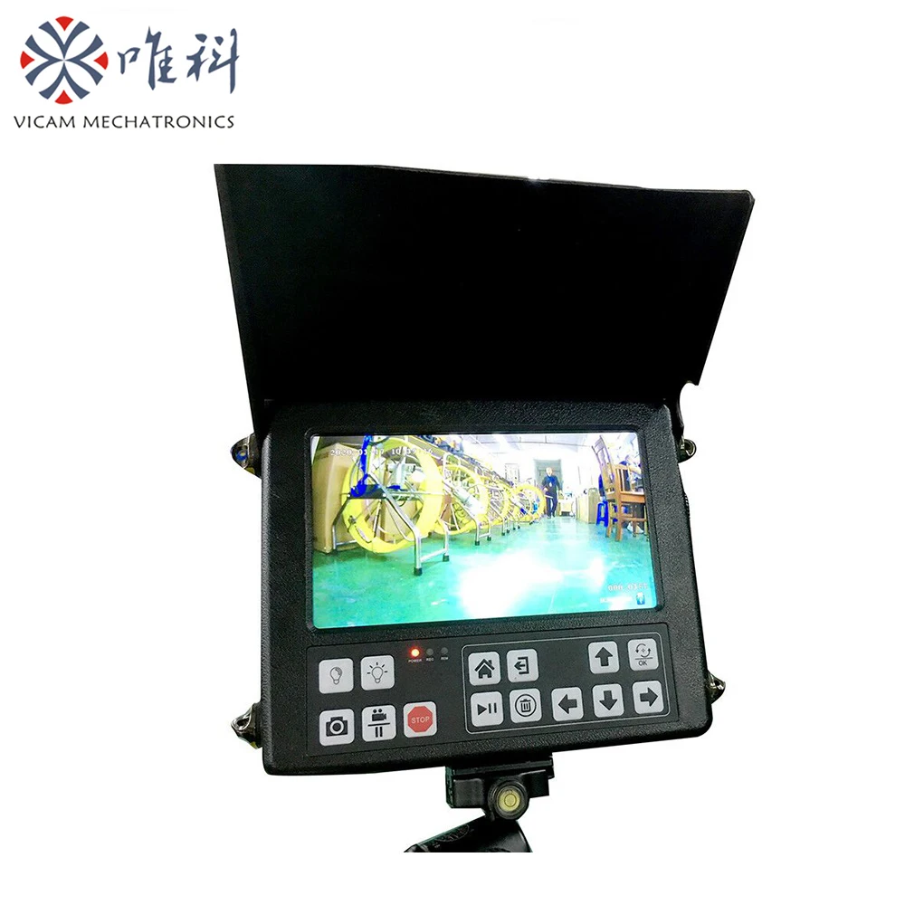 Borehole inspection camera with 45mm underwater camera and 200m flexible soft cable for deep well inspection
