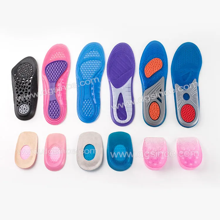 Memory Foam TPE gel Material Shock Absorbing Insole For Shoes