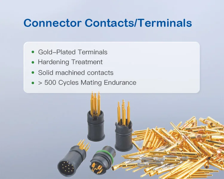 Cableforce M12 A code male connector molded cable un shielded free end with 180 degree 2 3 4 5 8 12 17pin