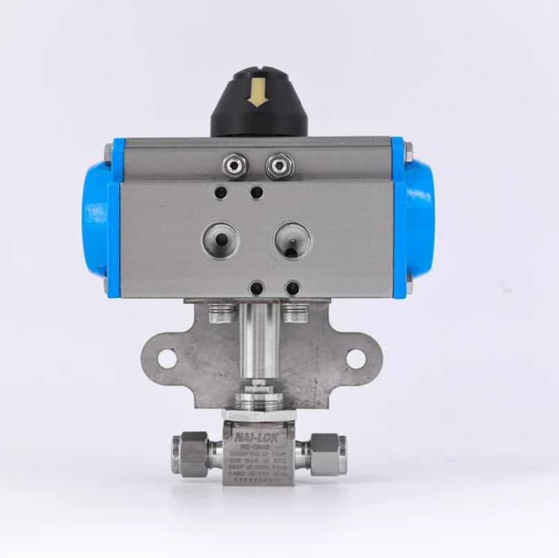 NAI-LOK Metal face seal Male Metal face seal  ball valve Stainless steel high pressure 3000psi 2way valve gas valve