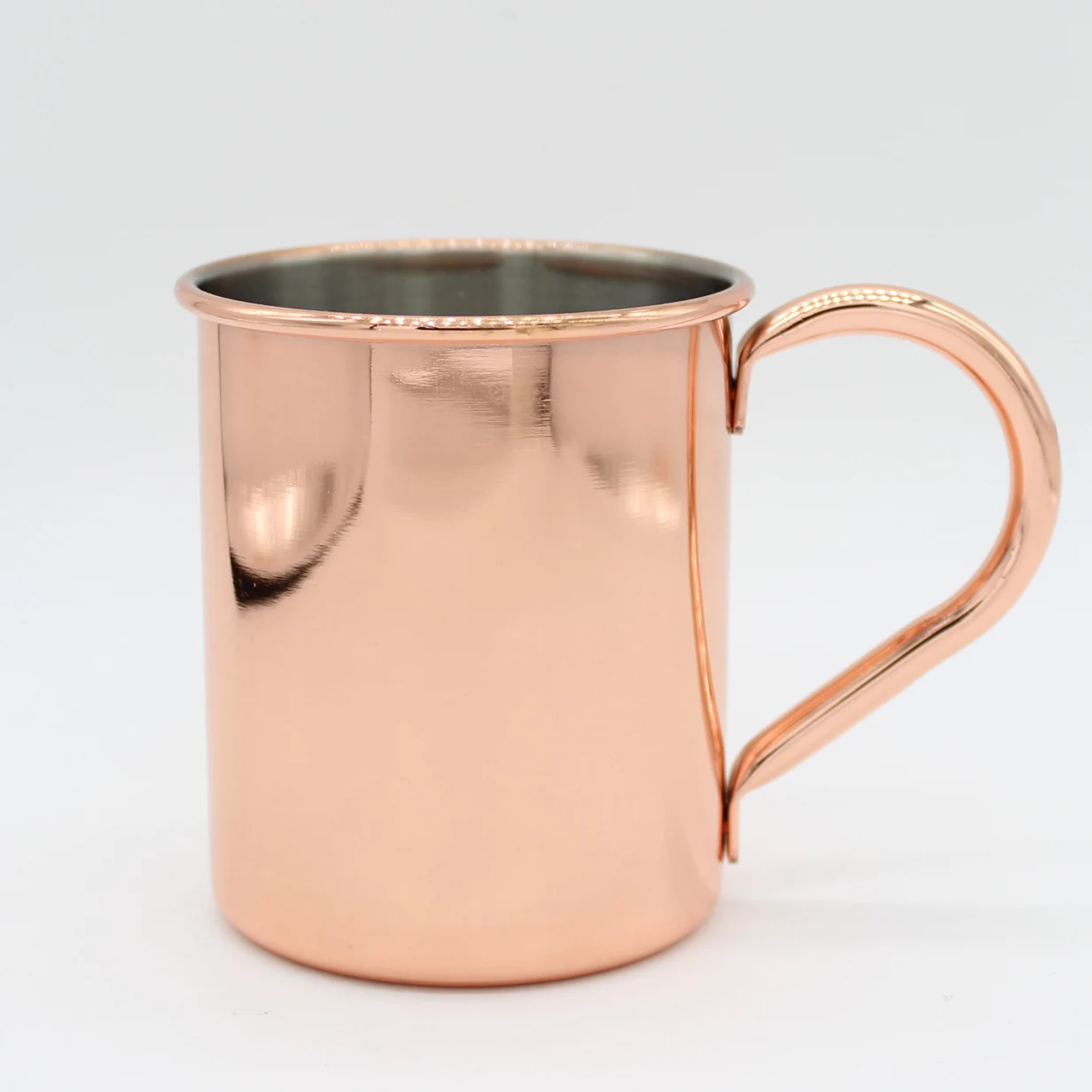 500ml Stainless steel outer copper plated skinny beer cup Moscow mule mug for drinks