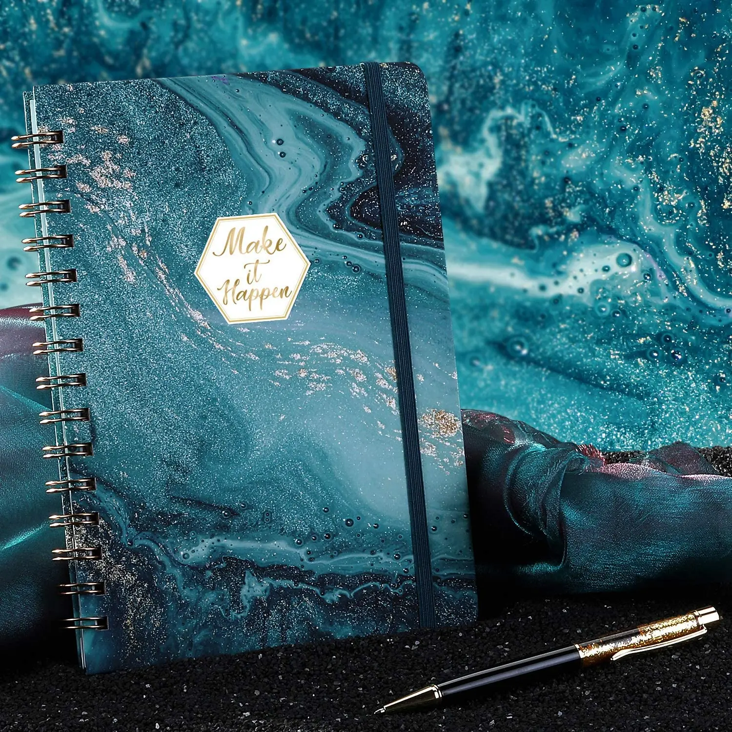 NBCUniversal Office Home Strong Twin Wire Binding Customized Spiral Journal With Elastic Band