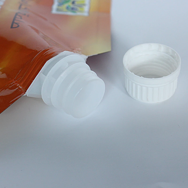 Flexible Polyethylene Controlled Dispensing Spout Opaque Ziplock Flexible Dairy And Yogurt Gusseted Bottom Spout Bags