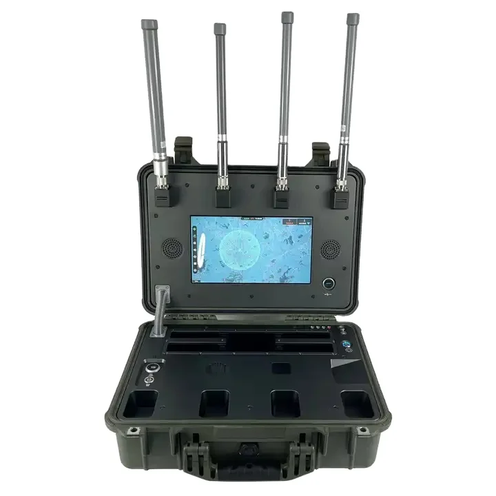 Portable Drone Detector System Anti Drone system 5KM to 10KM detection range flying route pilot and UAV location detail ID