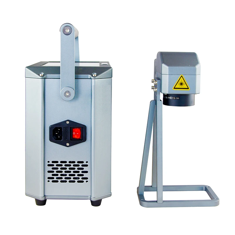 Fiber Laser Marking Machine Metal Ceramic Coke Plotter Plastic Bamboo Wood Keychain Laser Engraving Machine