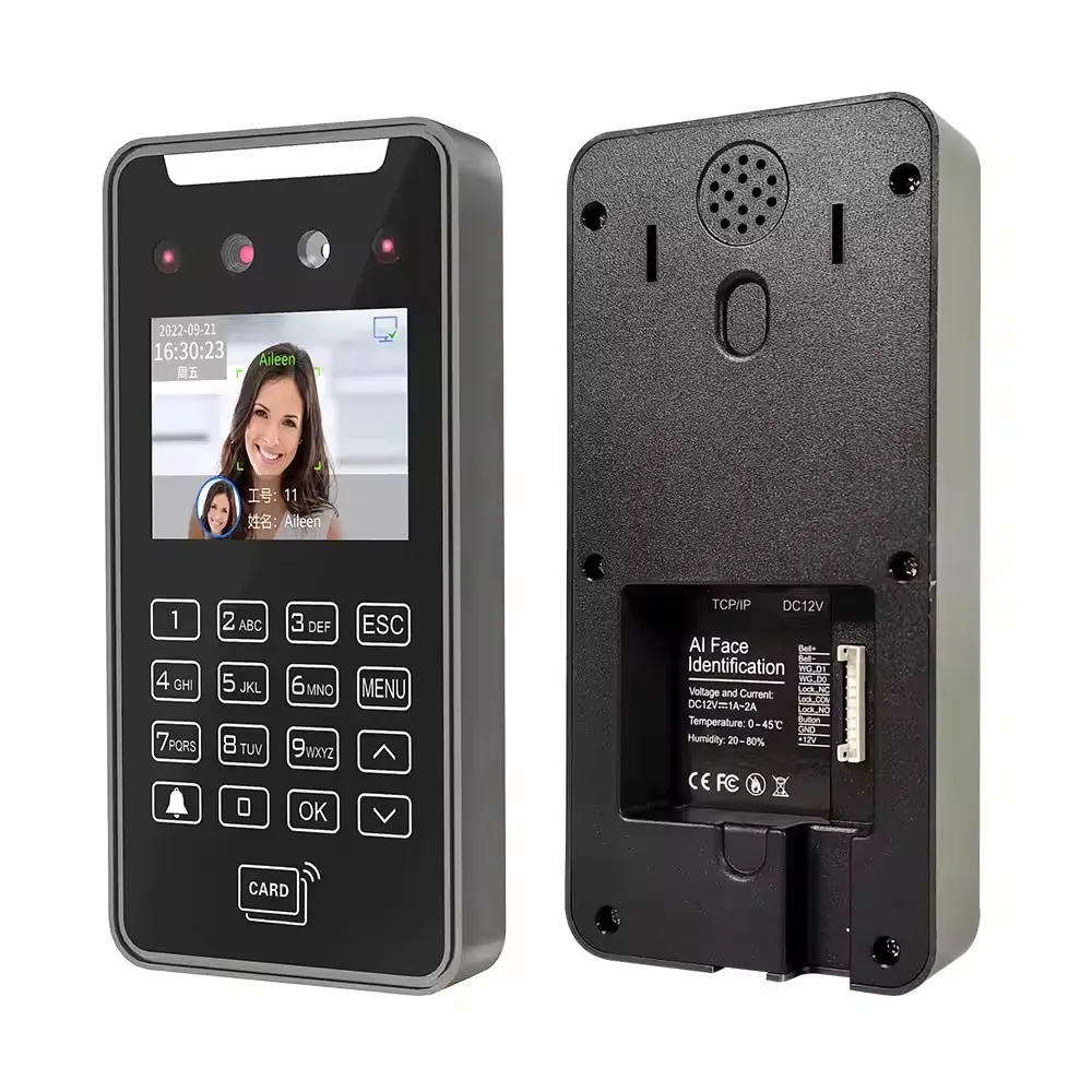 Cloud Web Software Smart Phone APP control Dynamic Face Recognition Terminal for access control and time attendance rfid card