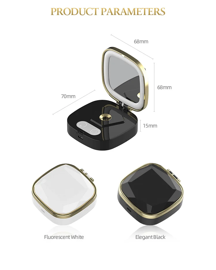 
Led Lights Nano Mist Sprayer Makeup Mirror With Lights Portable Mirrors Skin Care And Make Up Tool 3 in 1 