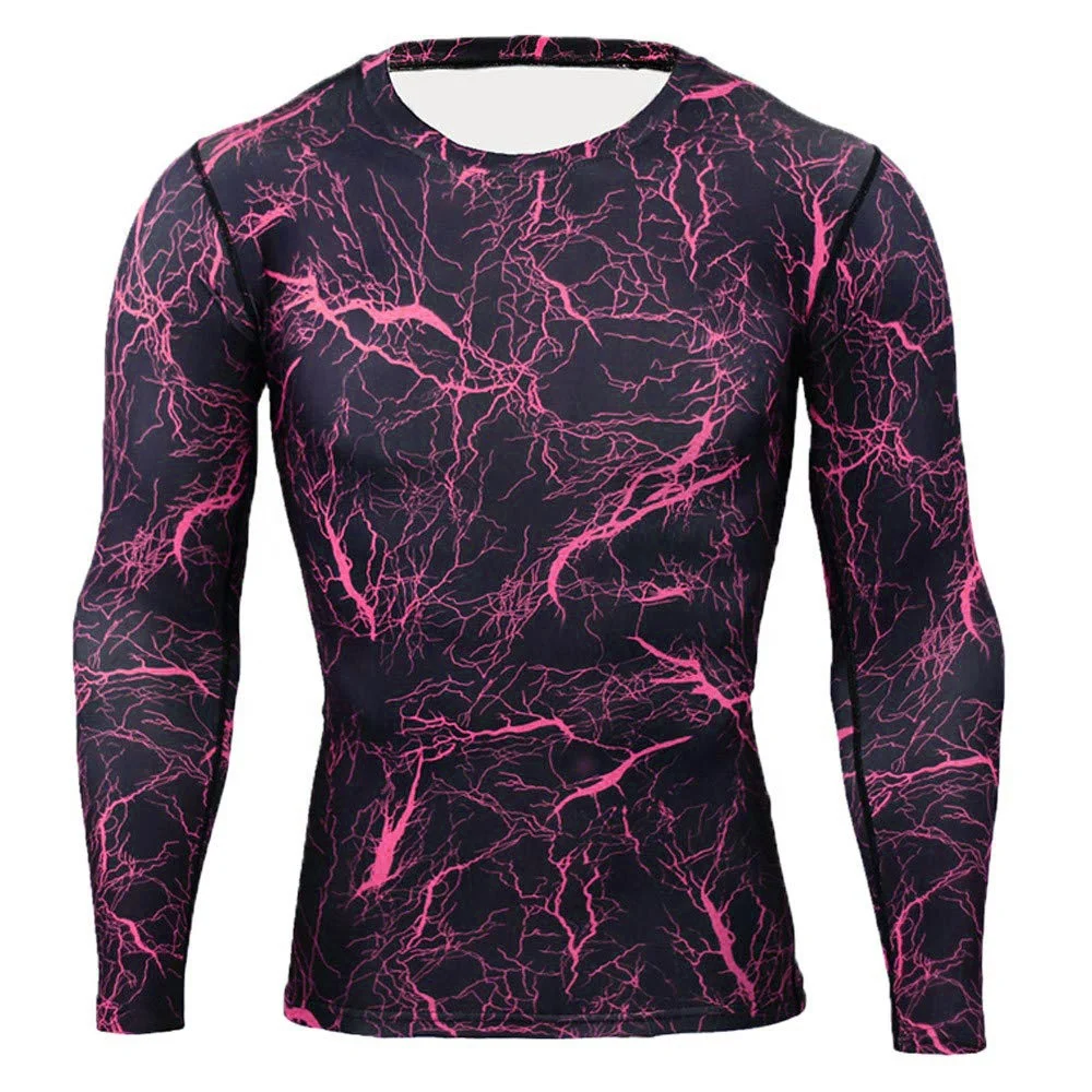 High Quality Mens Custom Full Sleeve Sublimation sports Rash guard d