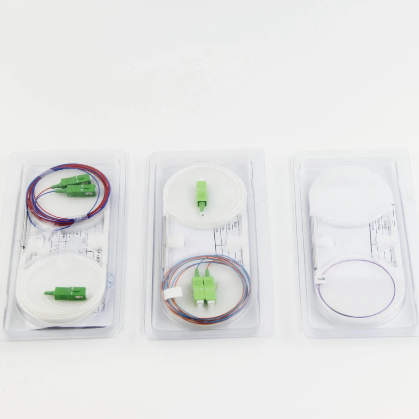 FBT Splitter 1x2  Fiber Coupler Triple Window SC  FBT Coupler PLC Splitter