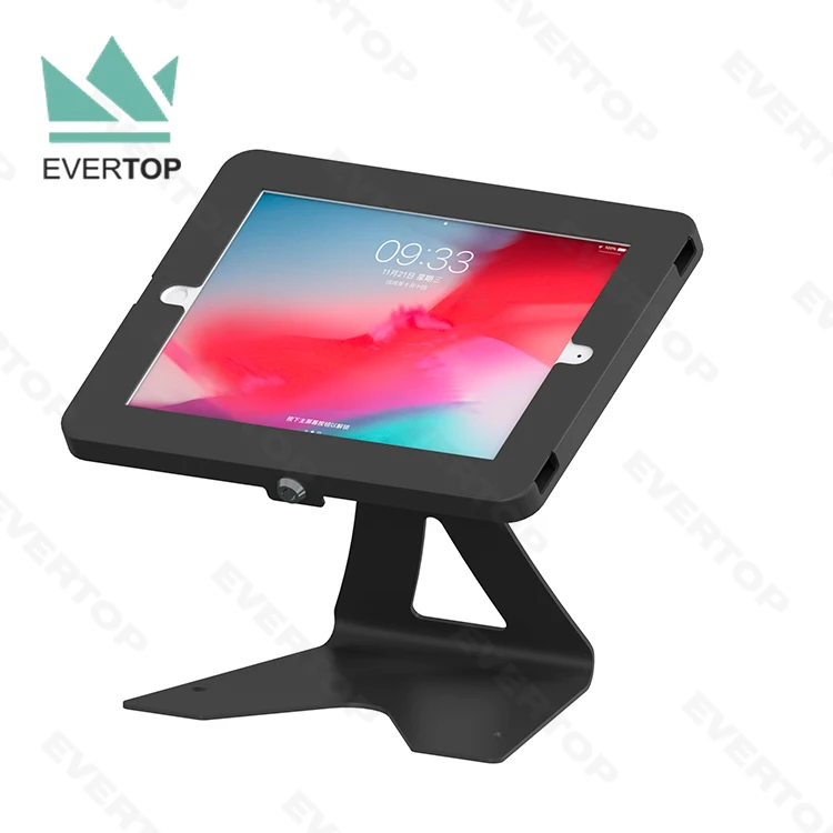 LST03-H Metal Case Secure Desk Top for iPad Kiosk display stands Tablet Kiosk Stand for iPad Kiosk Stand Survey Desktop Holder