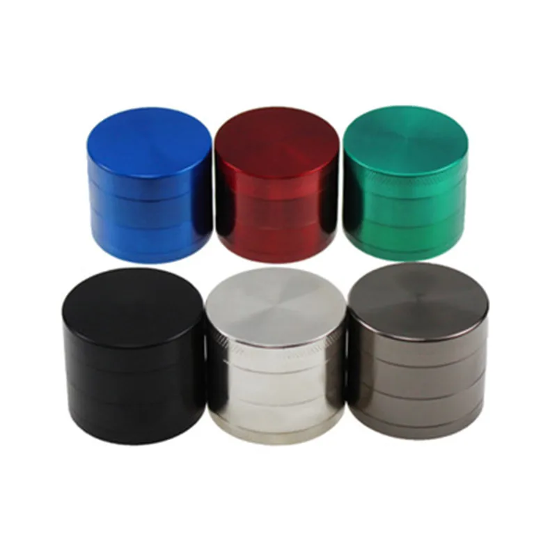
Custom Logo New 4 Layer Smoke Grinder Metal Tobacco Grinder Smoking Pipe Herb Weed Grinders Manual Hand smoking Accessories 