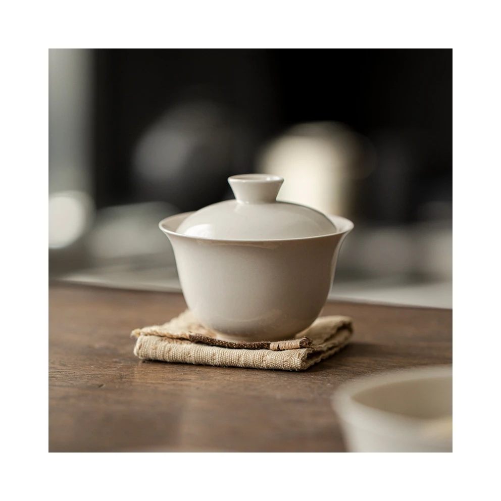 Factory Direct Supplier Wood Ash Large Decorative Japanese Ceramic Teapot Lid Tea Cover